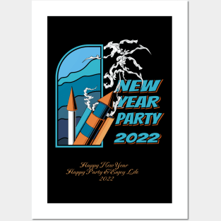 new year party 2022 Posters and Art